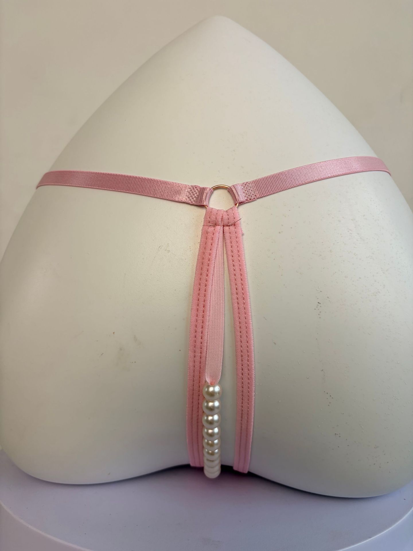 情趣内裤女镂空开档性感可调节大码蝴蝶结串珠丁字裤火辣美臀T裤 11