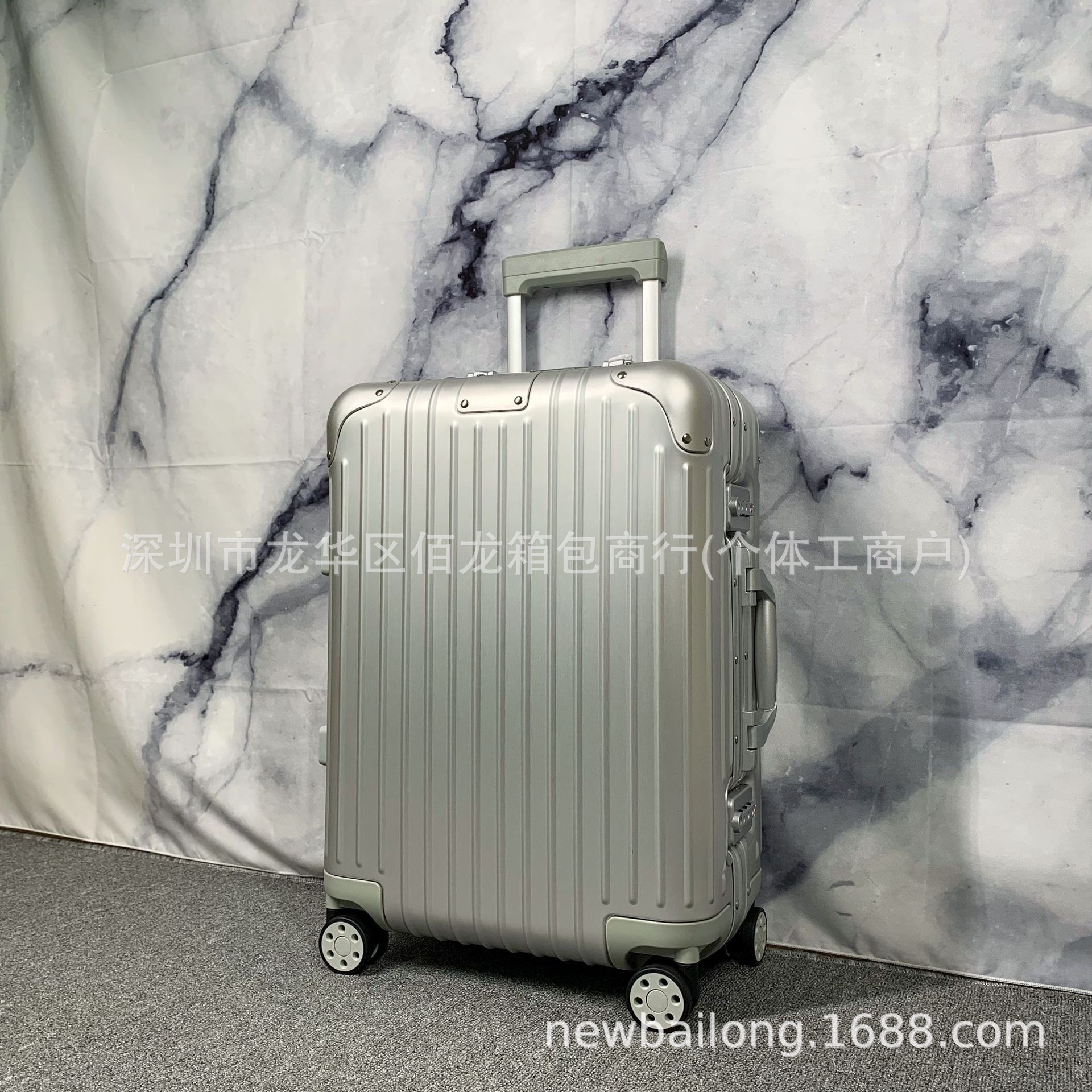全铝镁合金经典款拉杆箱21寸登机箱海关锁金属箱运动版行李箱硬箱
