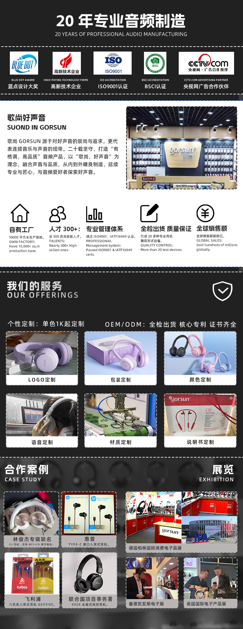 发光OWS蓝牙耳机 运动骑行跑步开放式真无线不入耳空气传导2025新 1