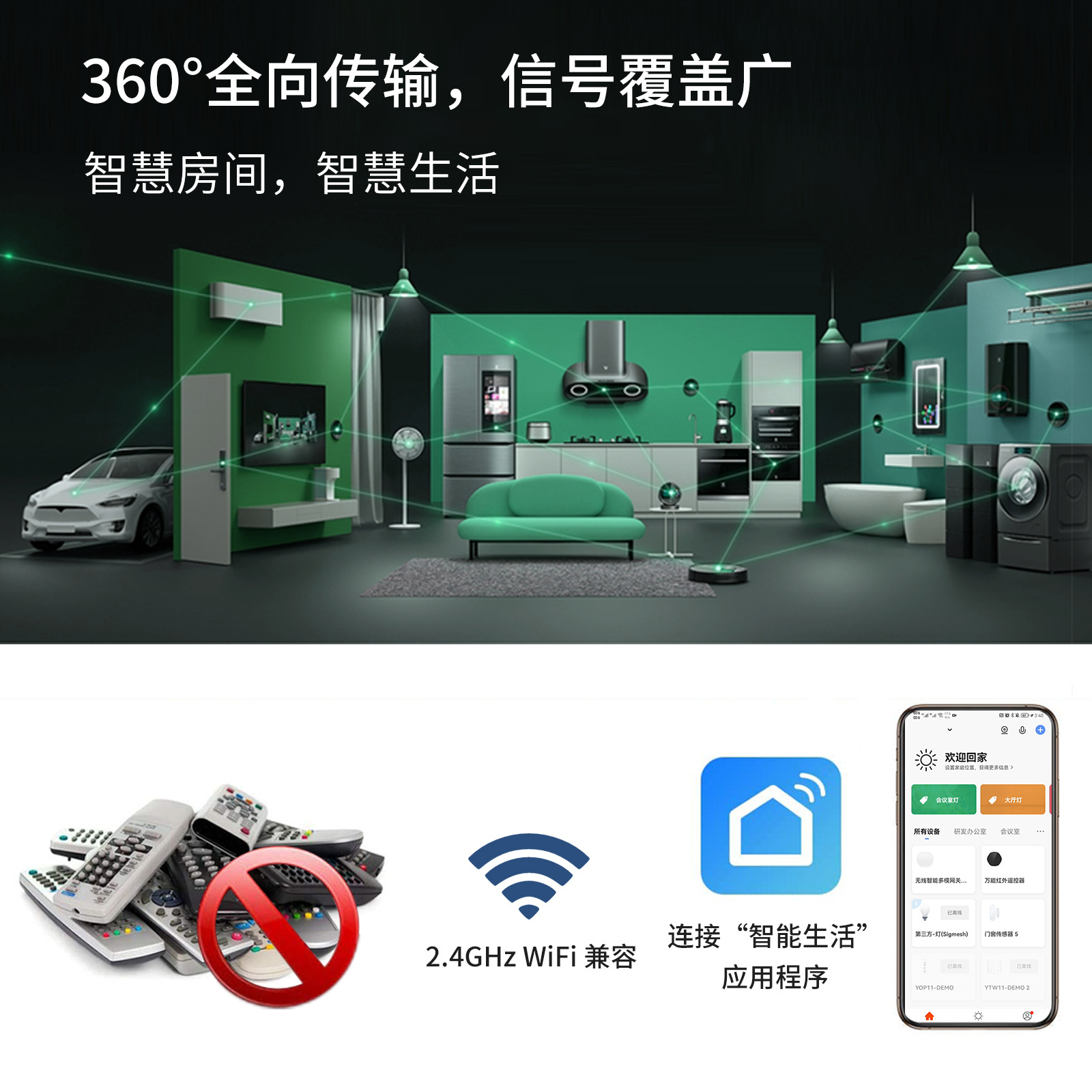 涂鸦多模网关红外智能遥控器 zigbee无线网关 智能家居中枢网关 3