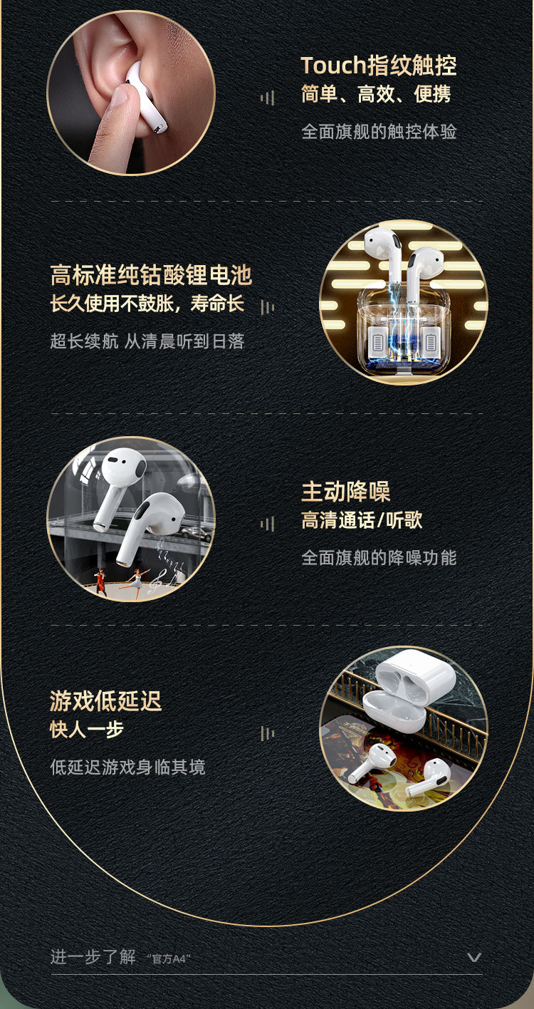 乐视Letv无线蓝牙耳机超长续航pro4降噪半入耳式品牌正品华强北 8