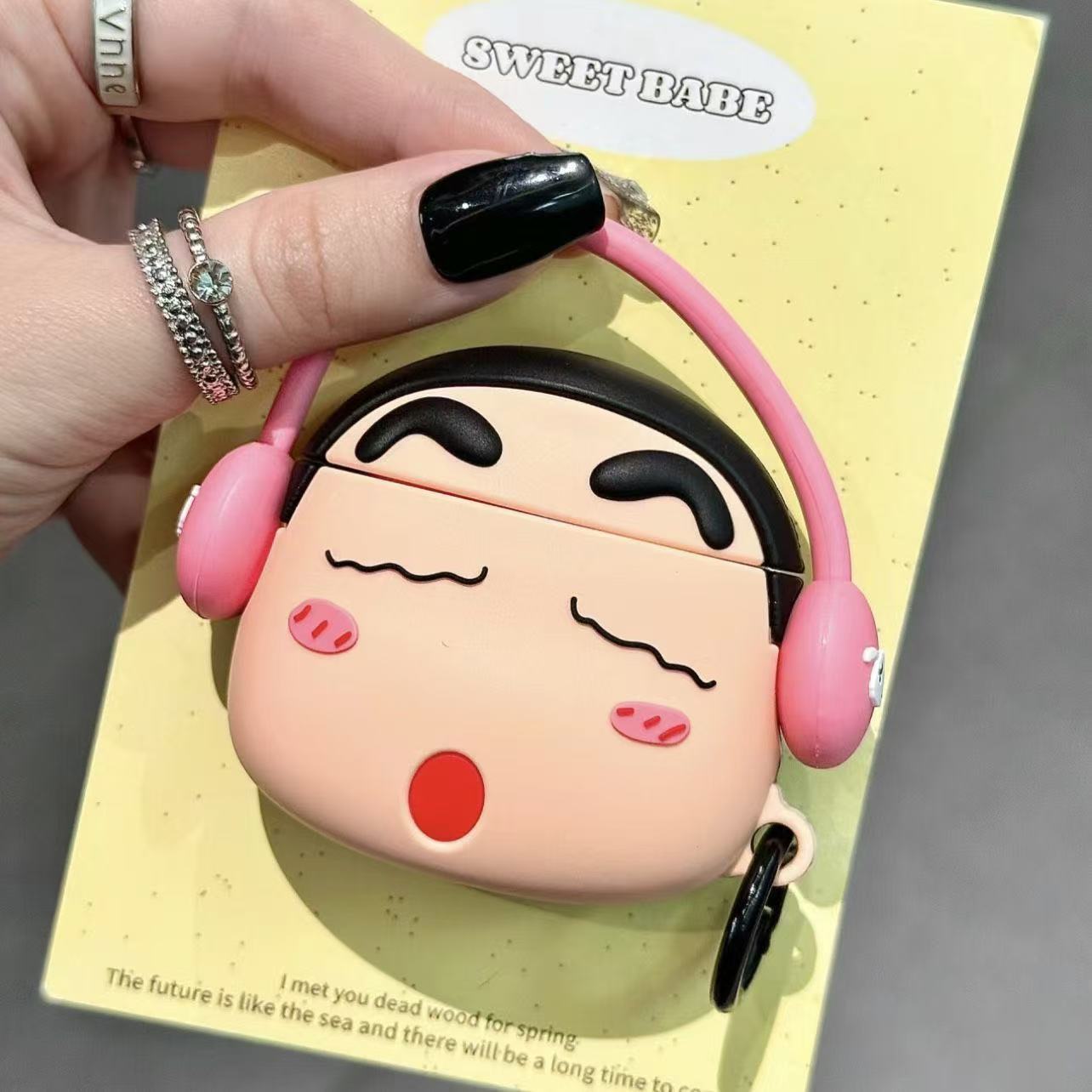 卡通airpods4代无线蓝牙耳机保护套可爱硅胶适用苹果pro3代软胶壳 21