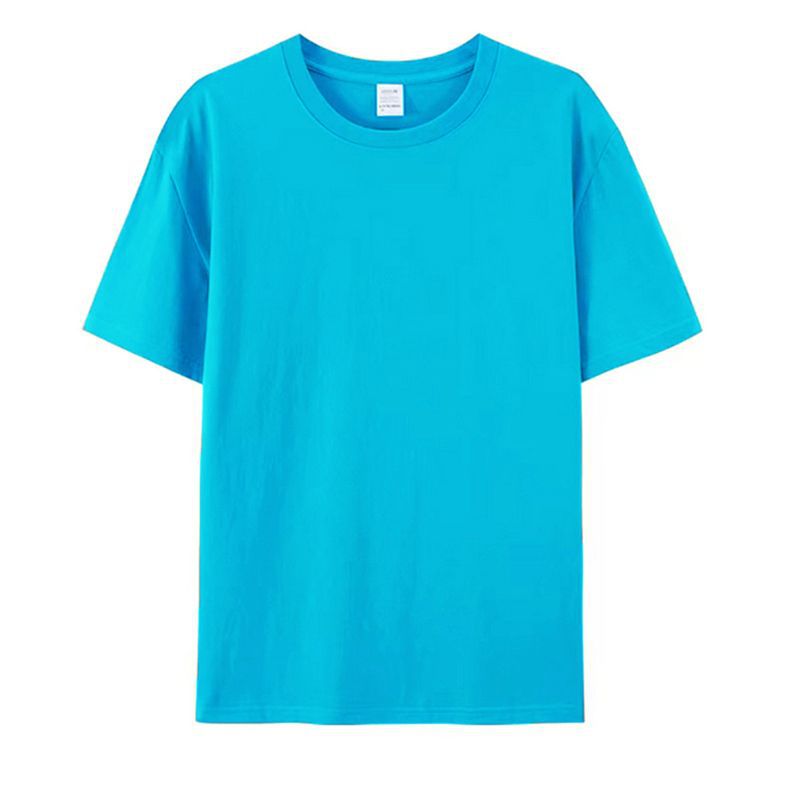 河北纯棉短袖男女款t恤定制logo图案工作服文化衫宽松大码版型T恤 49