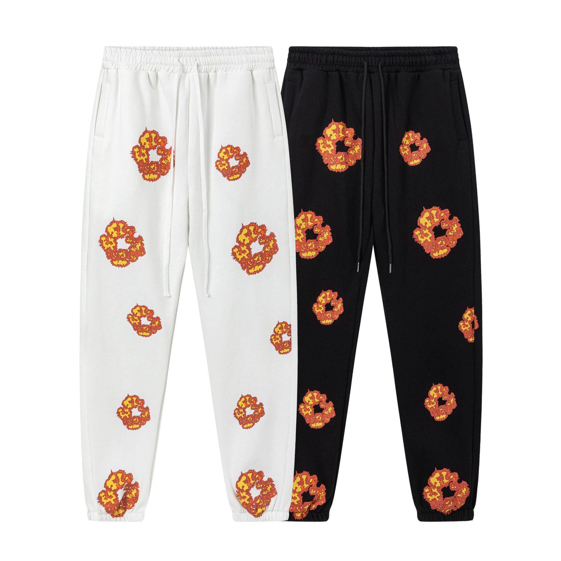 【加绒】侃爷同款发泡木棉花DENIM TEARS连帽卫衣休闲卫裤套装潮 31