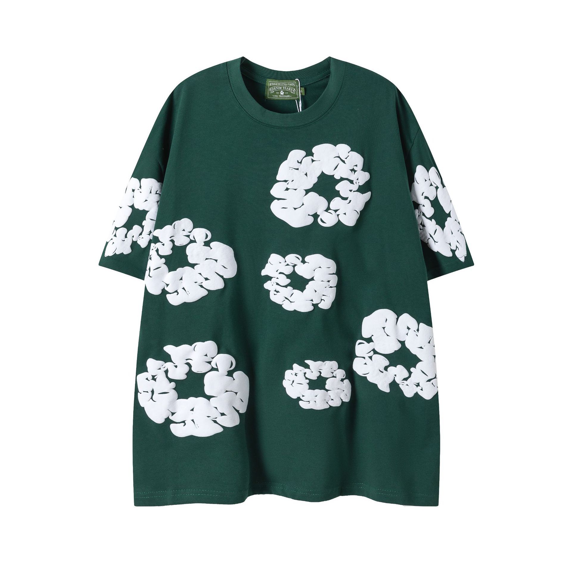 【加绒】侃爷同款发泡木棉花DENIM TEARS连帽卫衣休闲卫裤套装潮 38