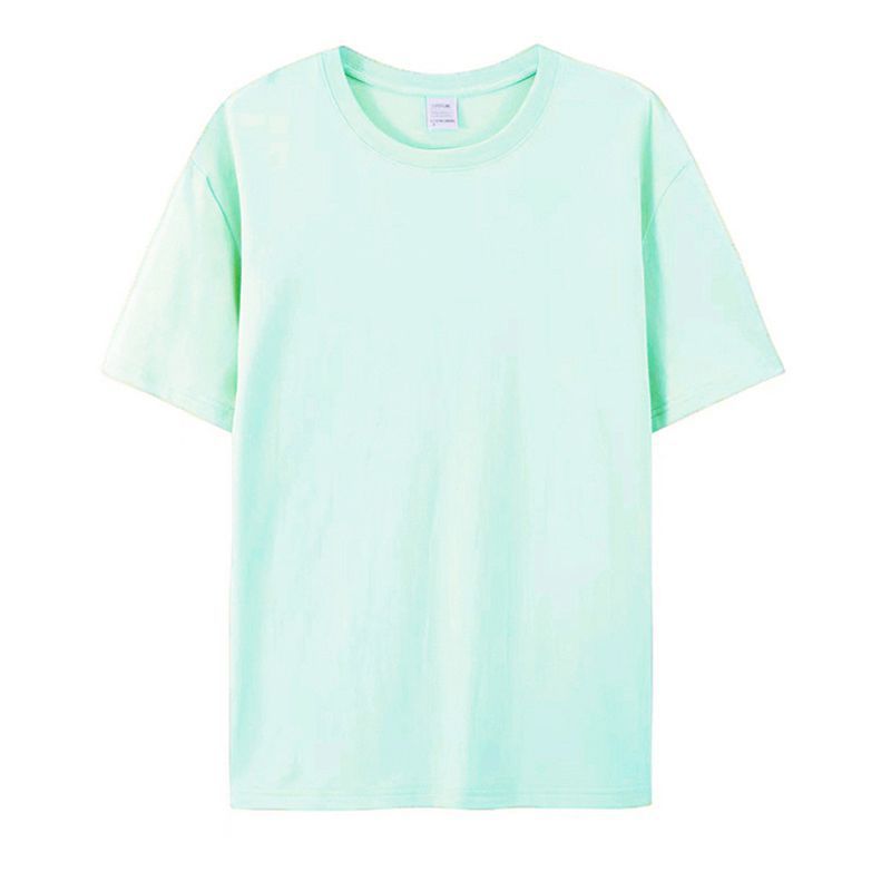 河北纯棉短袖男女款t恤定制logo图案工作服文化衫宽松大码版型T恤 43