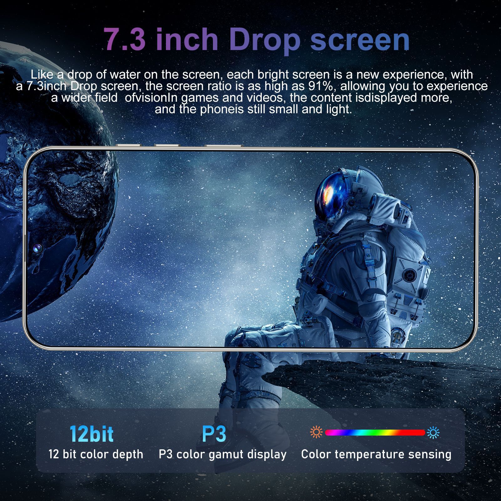 M6Pro新品跨境外贸智能手机安卓7.3英寸2+16G低价真4核全网通现货 15