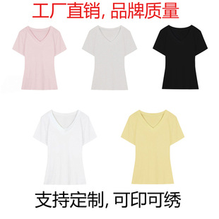 河北纯棉短袖男女款t恤定制logo图案工作服文化衫宽松大码版型T恤 6