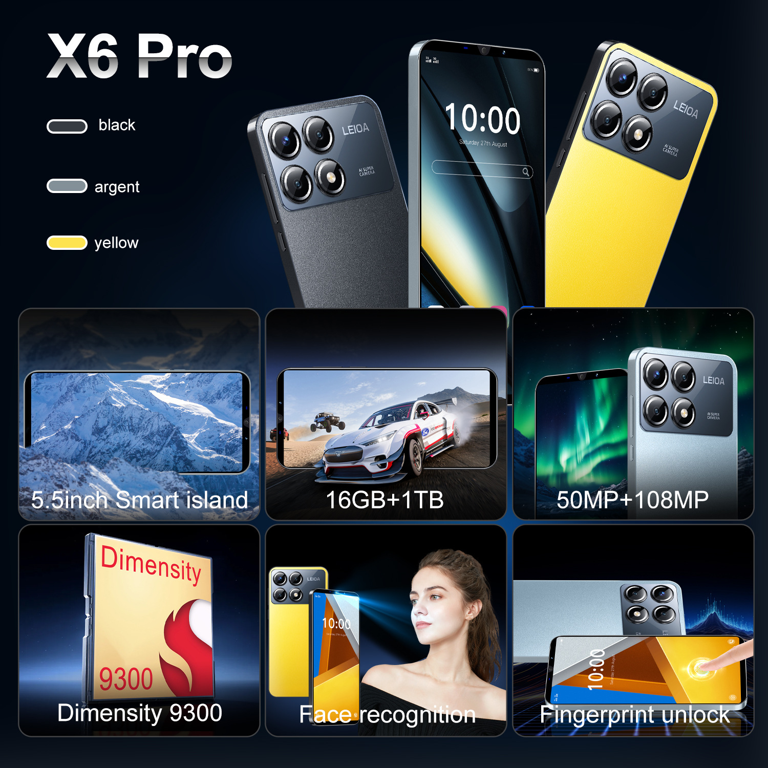 新品X6 Pro跨境手机5.0寸1+16跨境智能手机厂家安卓手机低价代发 14