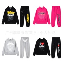 【加绒】侃爷同款发泡木棉花DENIM TEARS连帽卫衣休闲卫裤套装潮 8