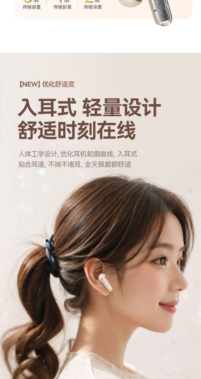 跨境爆款W895蓝牙耳机数显无线高音质超长续航入耳式通用降噪耳机 4