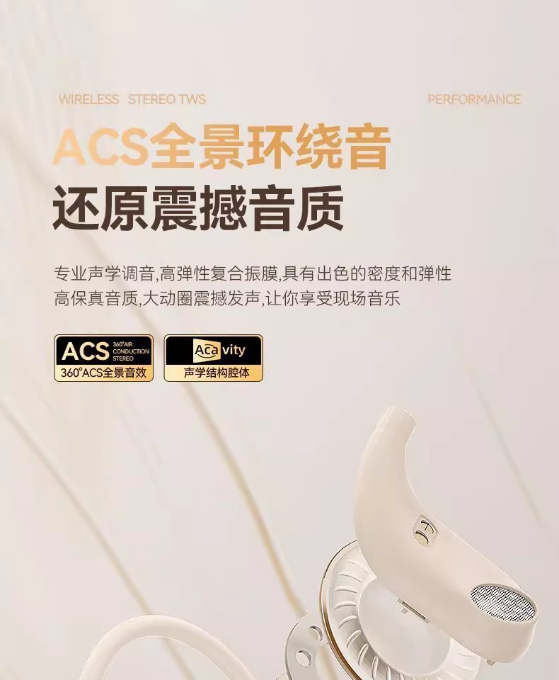 GTS19挂耳式蓝牙耳机 不入耳无线耳机超长待机高音质高品质 8