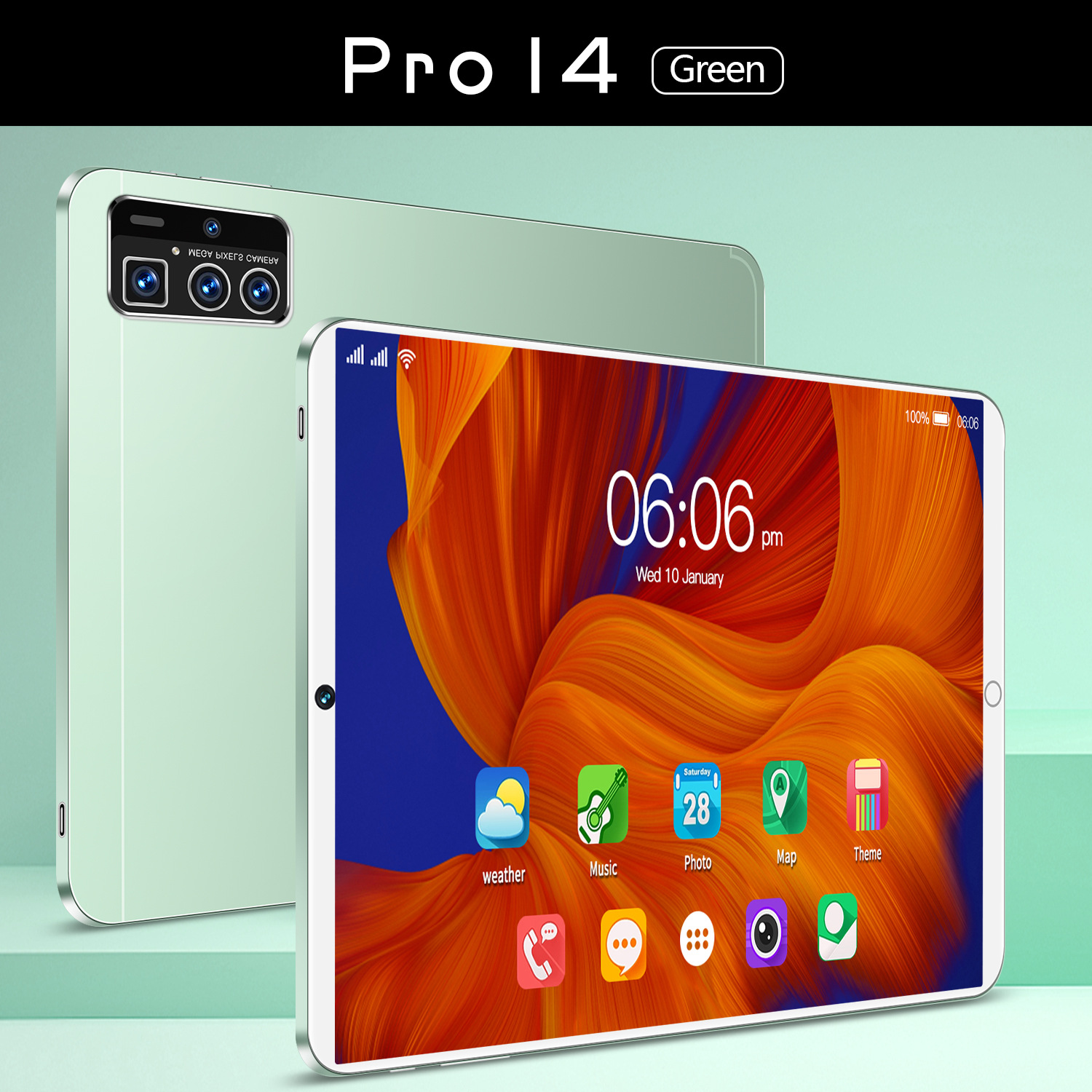 跨境专供Pro14 全新现货智能平板电脑源头厂家全球版低价(劲爆款) 6