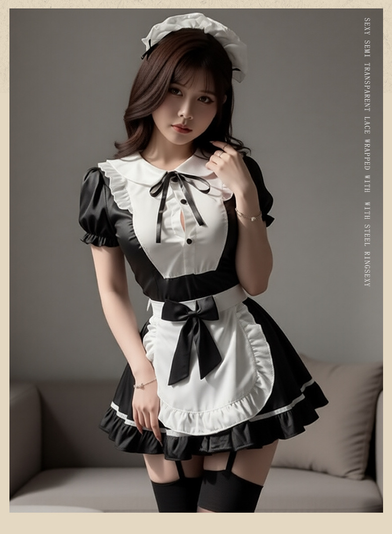夜听香女仆装纯欲cosplay情趣内衣床上性感激情免脱调情女制服 5