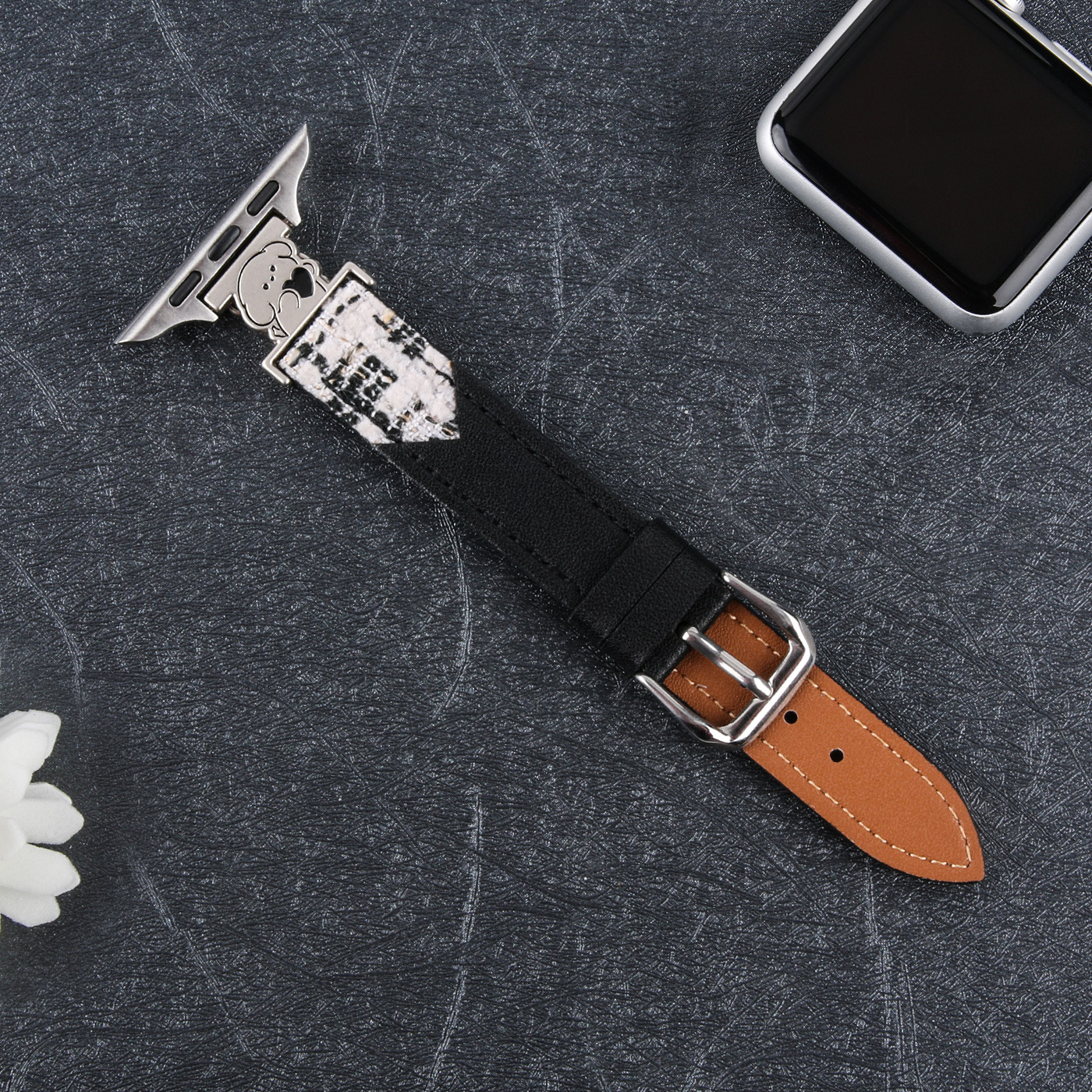 适用小米9/10手环表带华为gt6/fit4苹果iwatch11高级感手链式表带 16