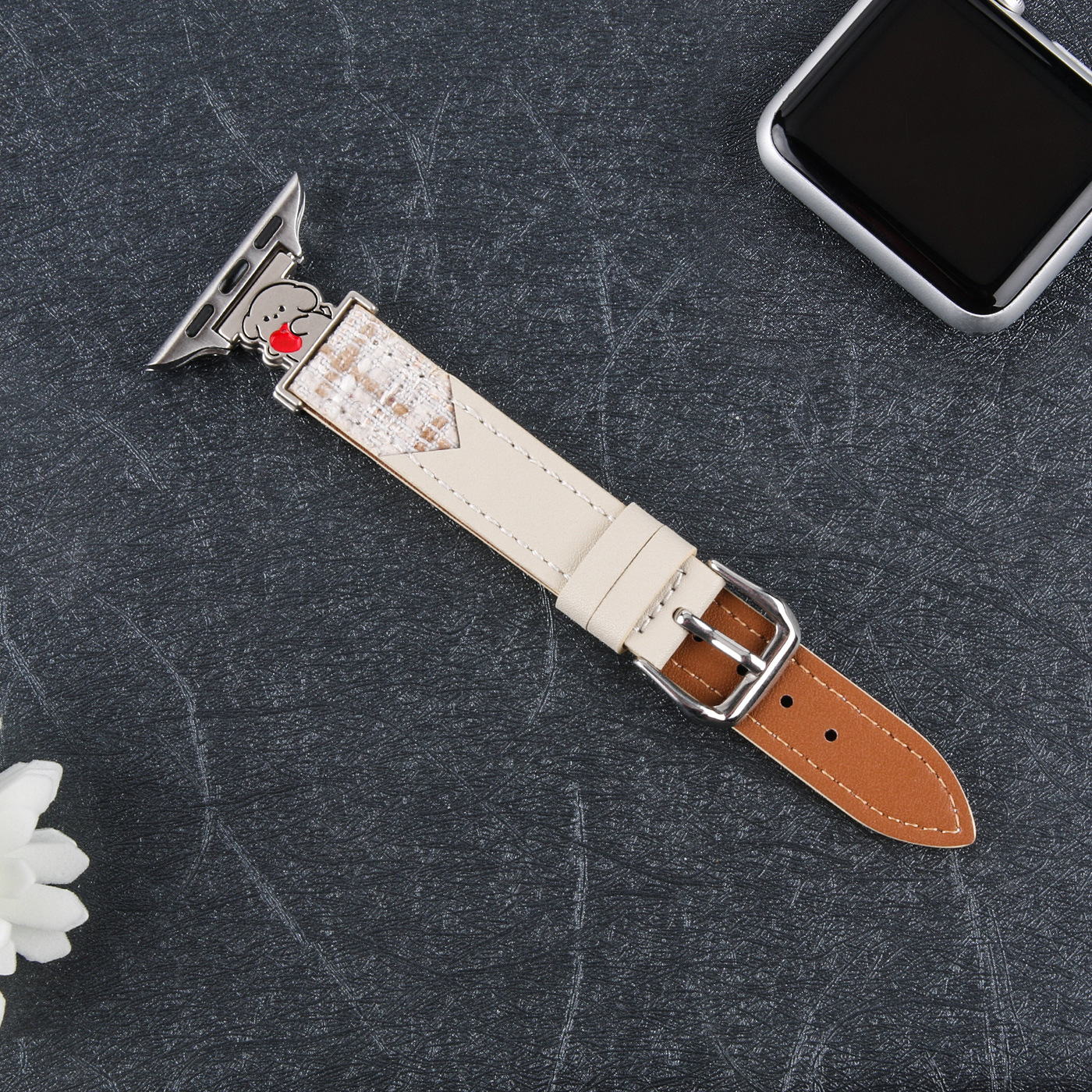 适用小米9/10手环表带华为gt6/fit4苹果iwatch11高级感手链式表带