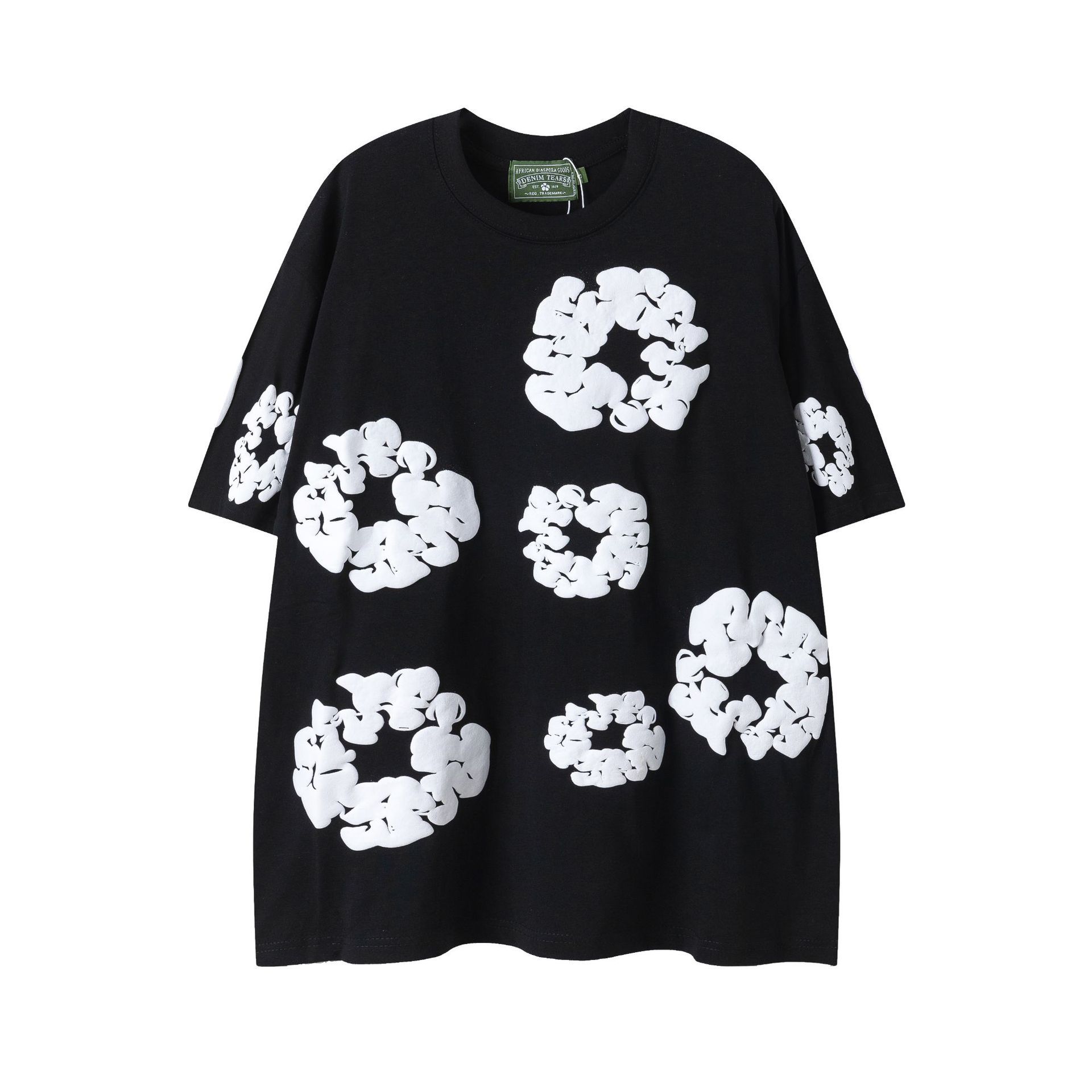 【加绒】侃爷同款发泡木棉花DENIM TEARS连帽卫衣休闲卫裤套装潮 35