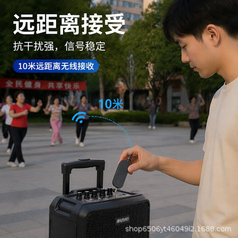 通用无线降噪话筒教师上课小蜜蜂扩音器麦克风耳麦一拖二音响用 17