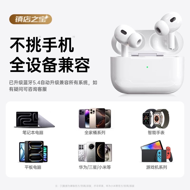原装华强北7代新款4/5代无线蓝牙耳机半入耳式高清降噪立体声耳机 2