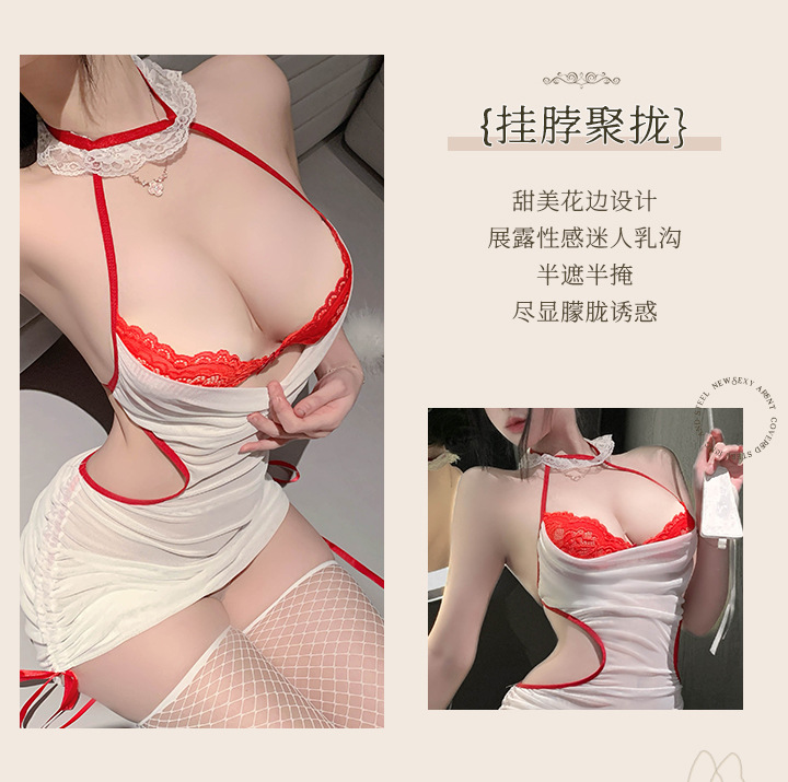 夜听香情趣内衣性感护士纯欲诱惑角色扮演包臀裙制服调整qqny镂空 5