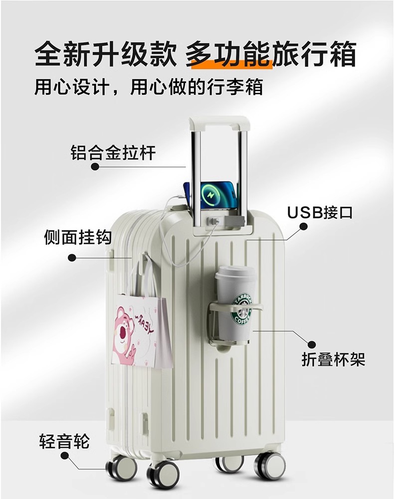 2025新款行李箱女学生高颜值小清新旅行箱拉杆箱结实耐用密码箱 4