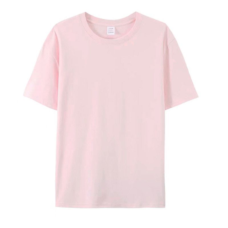 河北纯棉短袖男女款t恤定制logo图案工作服文化衫宽松大码版型T恤 48