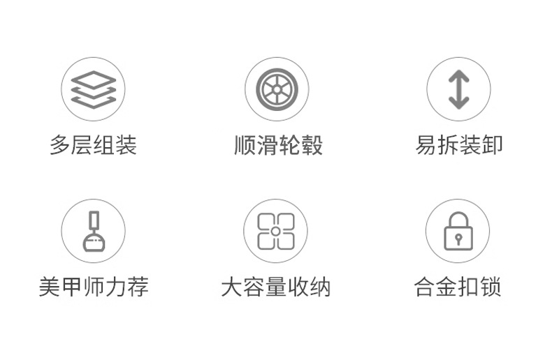 铝合金拉杆化妆箱限时低价清仓 化妆师专用大容量多层带拉杆铝箱 2