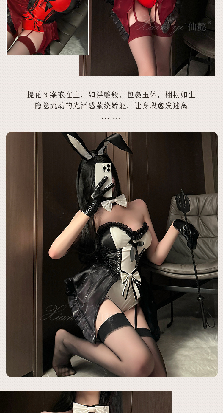 仙懿性感内衣万圣节纯欲兔女郎制服诱惑性感小胸免脱套装qqny599 10