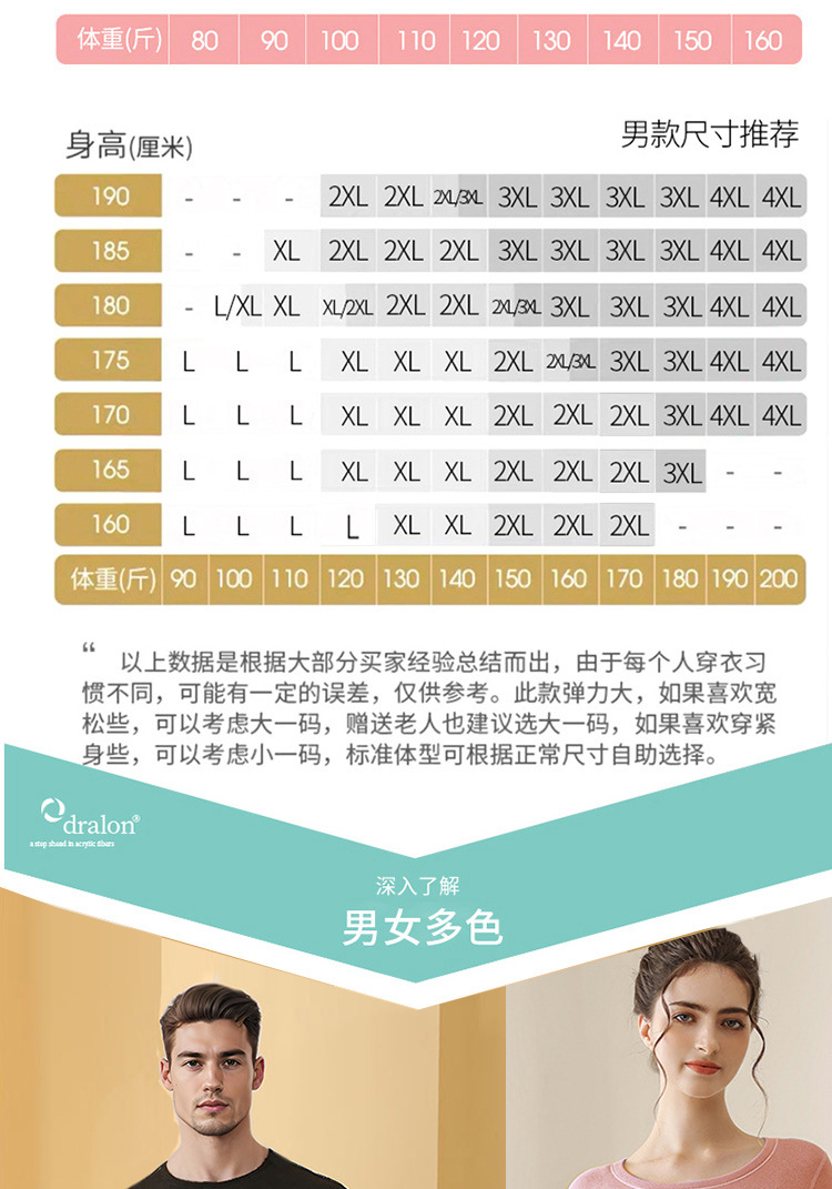 2025男士羊绒蚕丝保暖内衣套装情侣秋衣秋裤女士德绒羊毛打底衫冬 13