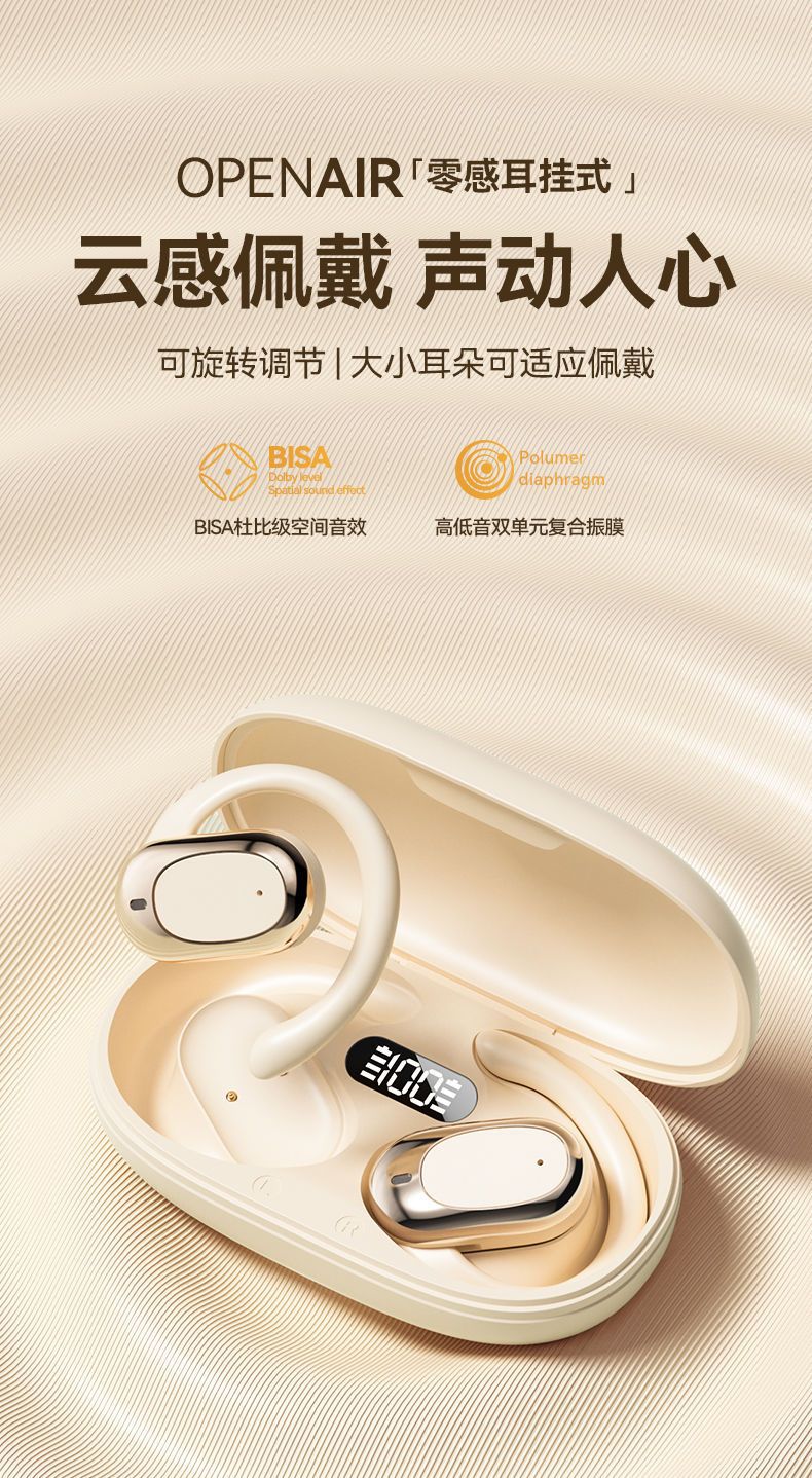 GT526Y柏林之声挂耳式OWS不入耳降噪蓝牙无线蓝牙耳机可旋转130° 1