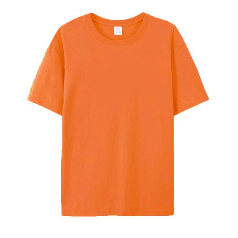 河北纯棉短袖男女款t恤定制logo图案工作服文化衫宽松大码版型T恤 45