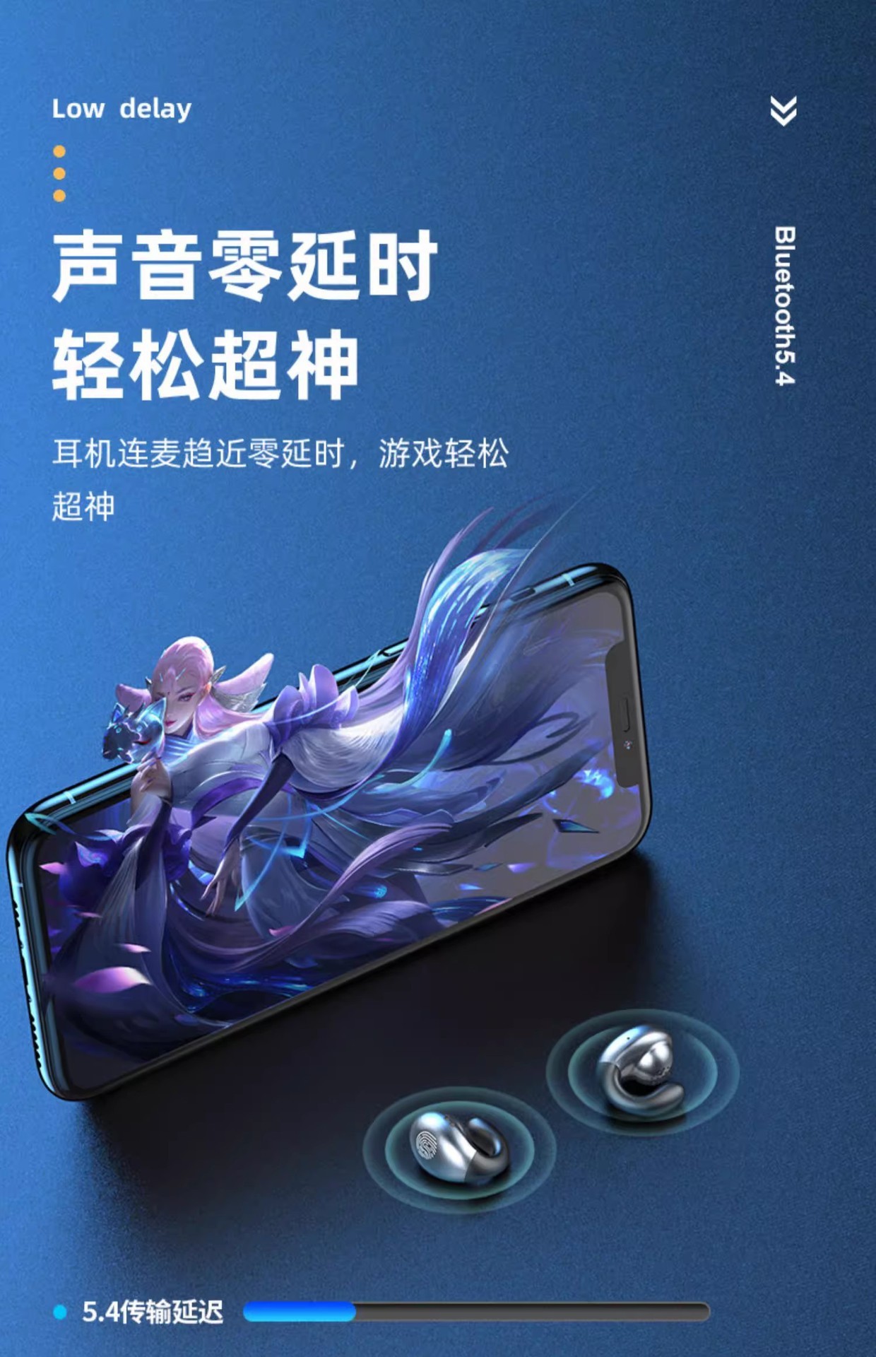 跨境私模S19无线蓝牙耳机数显触控5.4不入耳双耳迷你运动通话通用 17