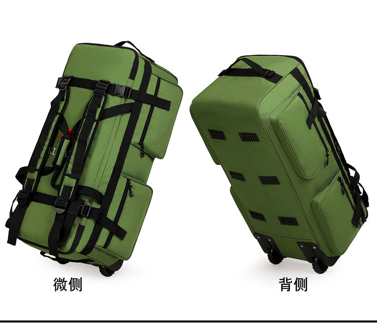 可收纳折叠行李拉杆包托运旅行包带轮子背包特大牛津布搬家旅行包 30