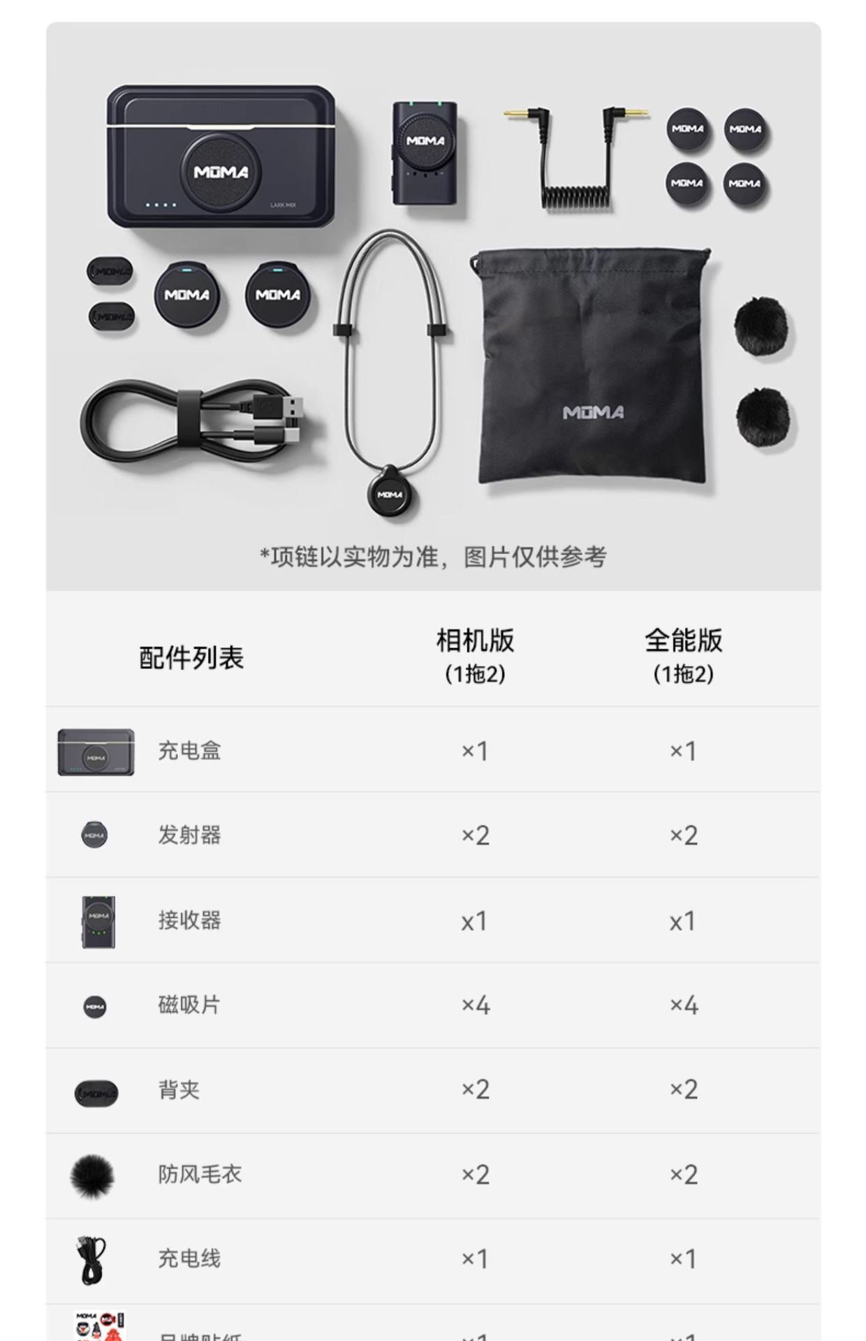 猛玛Lark MIX迷你无线领夹式便携麦克风收音录音直播降噪长续航 20