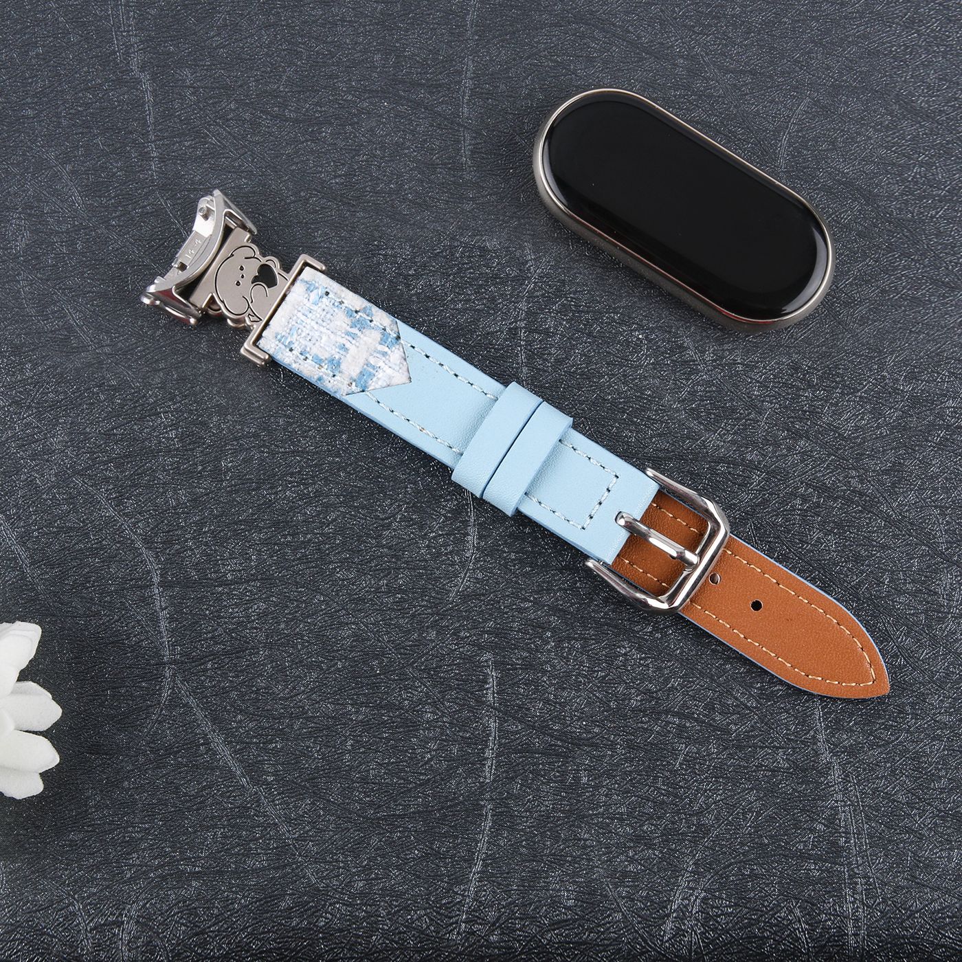 适用小米9/10手环表带华为gt6/fit4苹果iwatch11高级感手链式表带 22