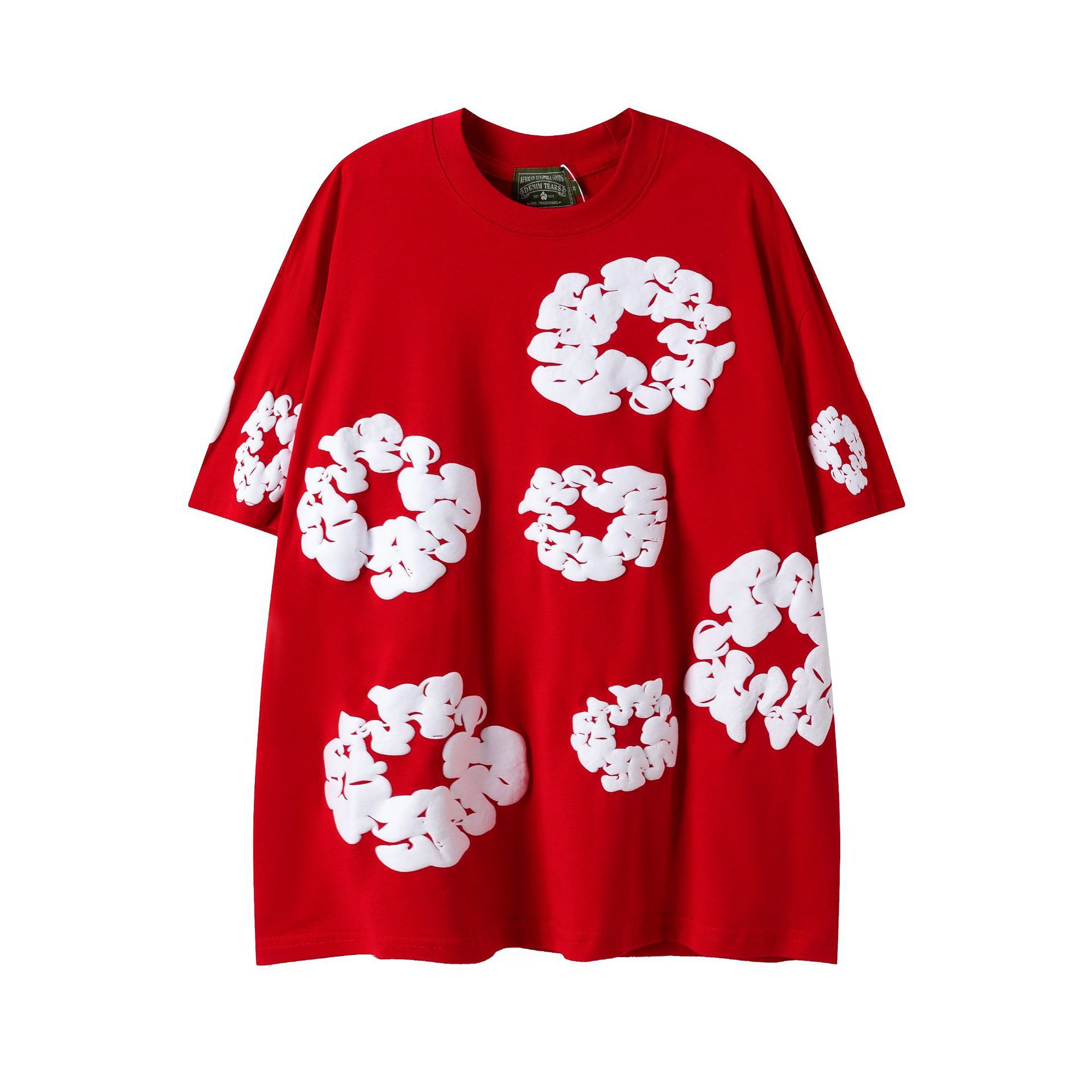 【加绒】侃爷同款发泡木棉花DENIM TEARS连帽卫衣休闲卫裤套装潮 36