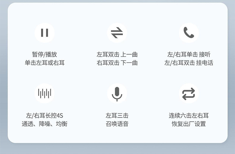 Q16蓝牙耳机两对二合一高音质无线降噪长续航运动情侣款高音质 23