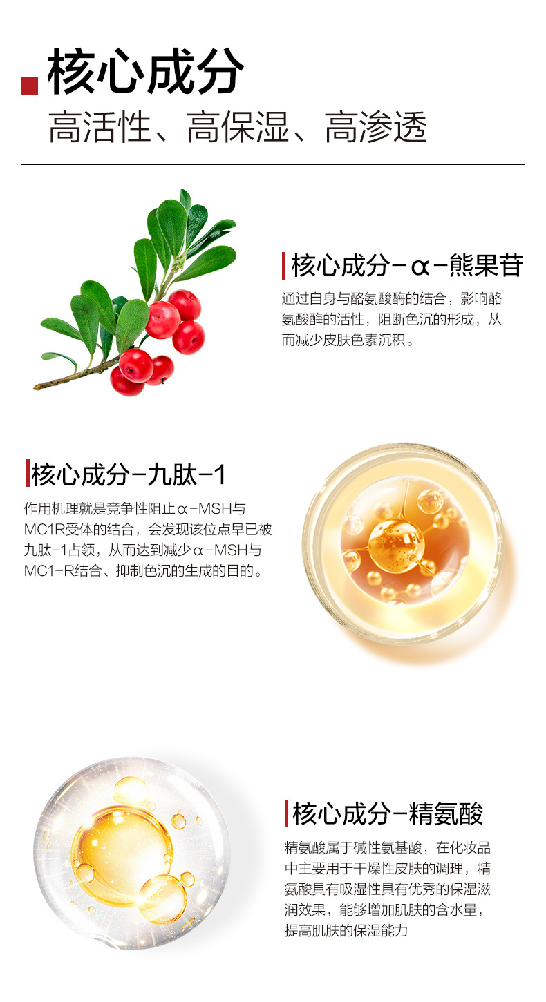 美容院熊果苷精华原液保湿焕亮美肌淡化补水无针水光精华液12瓶装 4