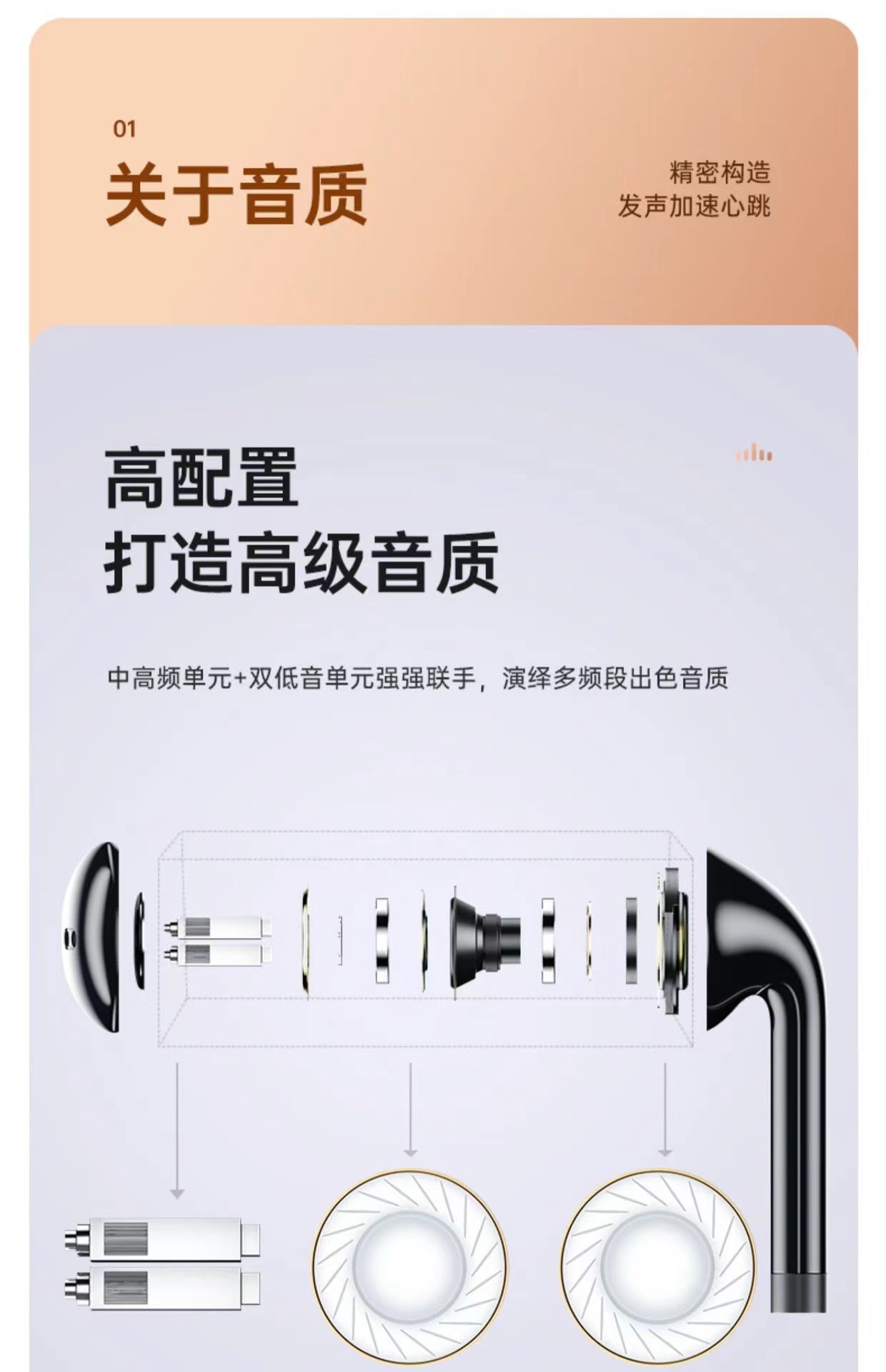 3米长线网红主播专用入耳式耳机手机直播监听耳麦电脑笔记本带麦 12