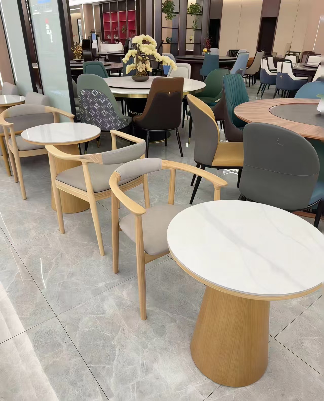 全季酒店家具民宿公寓实木全季4.0全季5.0扶手椅岩板桌休闲沙发 9