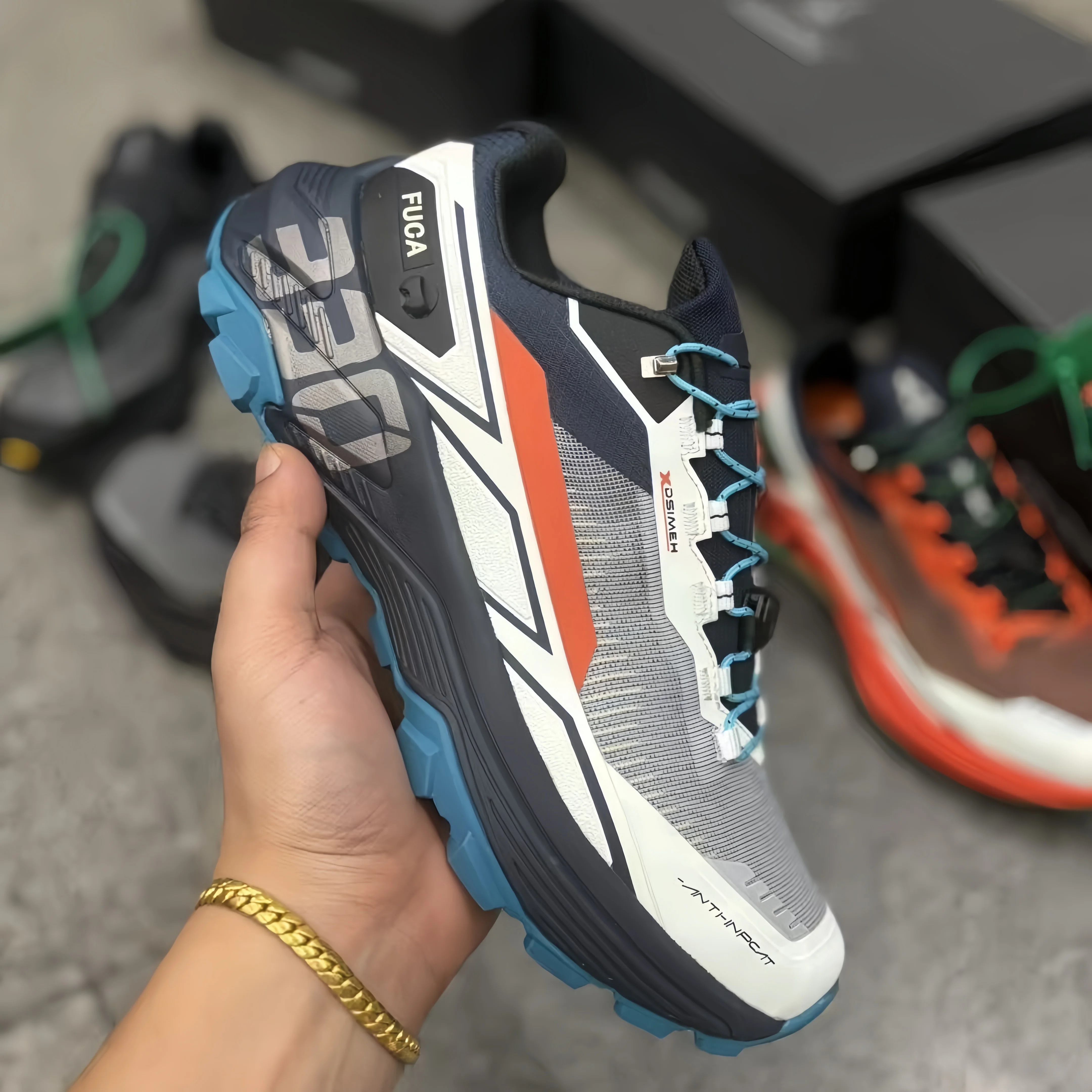 凯乐S太阳石FUGA男鞋EX3大坡王越野跑鞋EX330户外登山徒步运动女