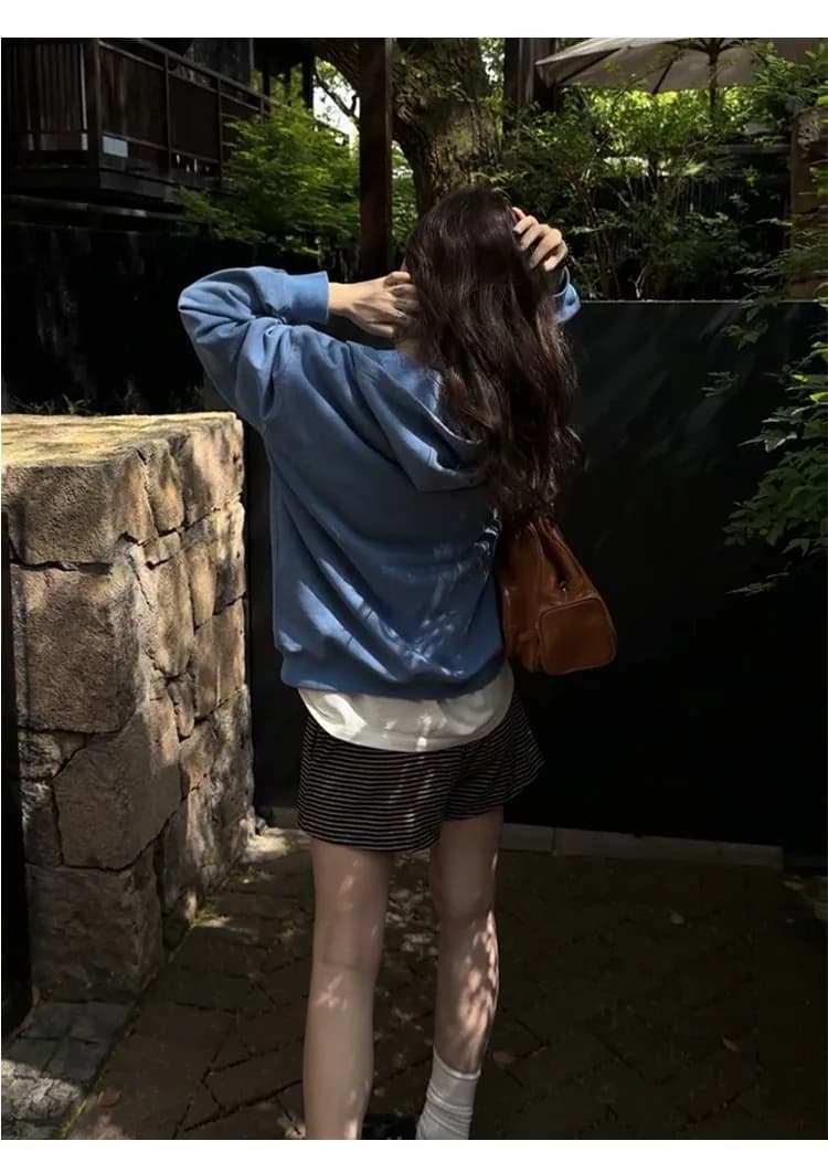 D YANGJUN 2026春季新款抽绳连帽拉链长袖卫衣外套巨好看上衣