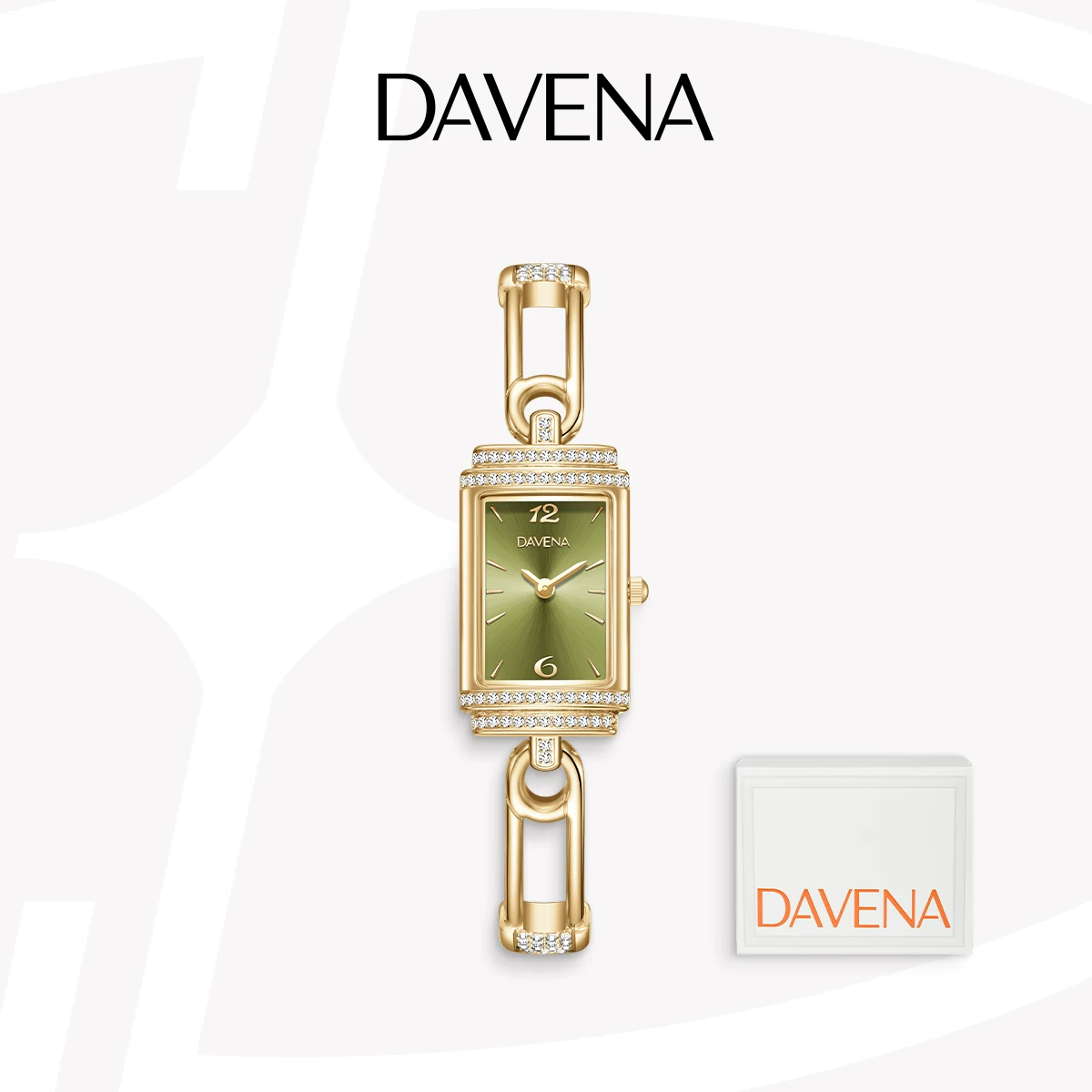 【七夕礼物】DAVENA蒂玮娜小别针手表女款轻奢腕表章若楠同款