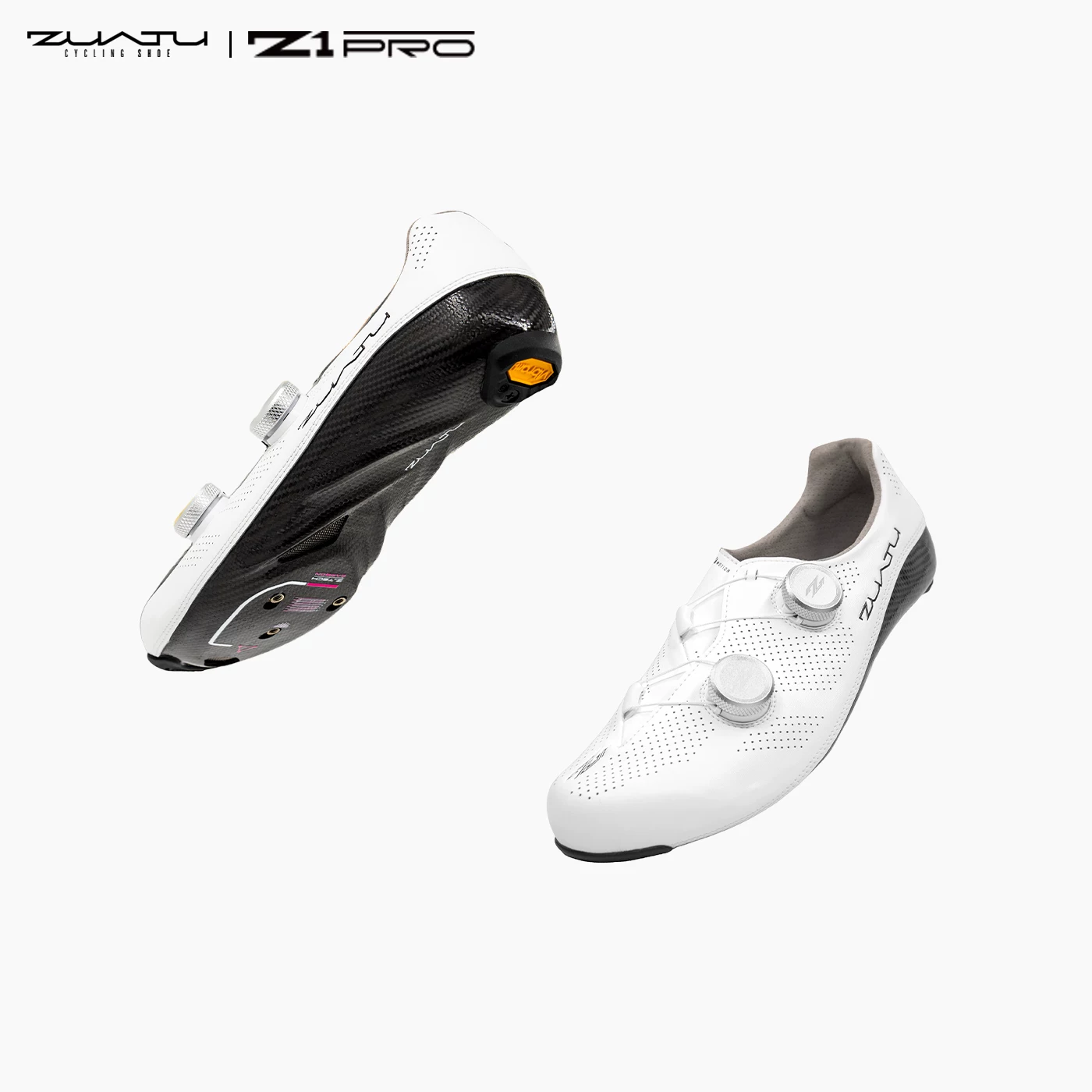 ZUATU-Z1-Pro专业锁鞋骑行鞋碳纤维鞋Vibram防滑公路车鞋自行车鞋