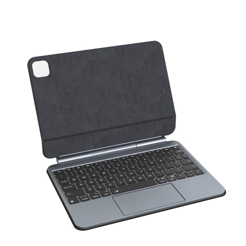 贴影触点iPad妙控键盘适用iPadProM4/M5磁吸直连合金掌托免连蓝牙苹果Air6/7可反向充电磁吸悬浮保护套多手势