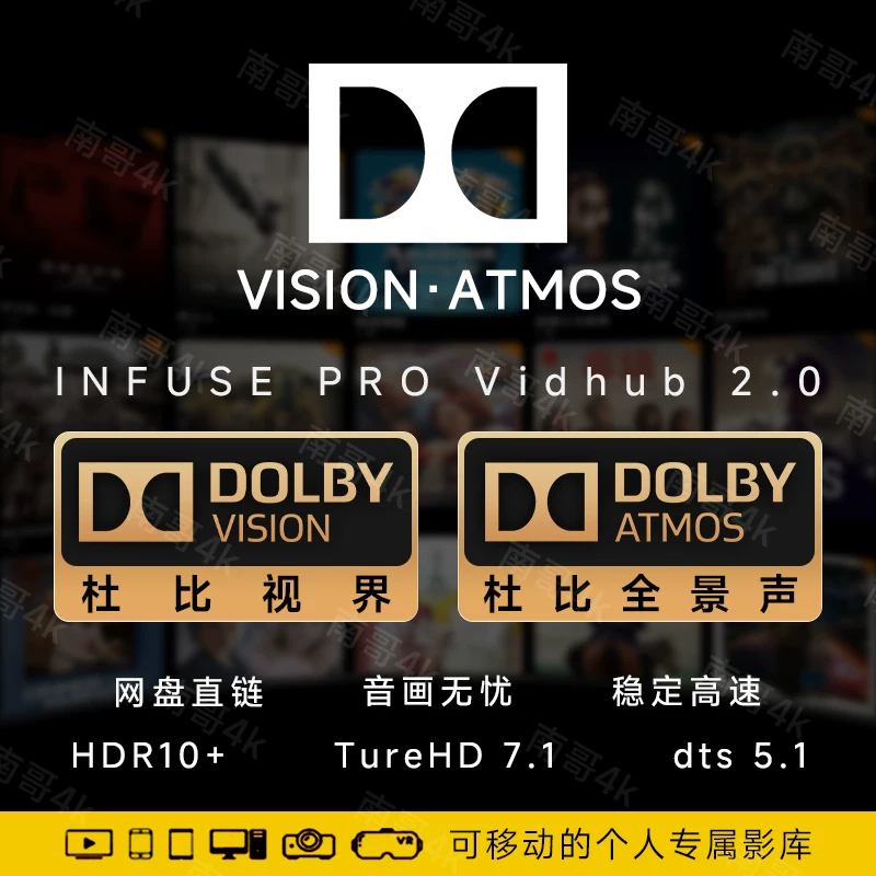 emby infuse pro媒体库Apple tv 4k蓝光电影库杜比视界家庭影视库