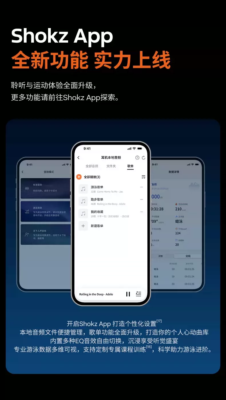 韶音S720(SHOKZ)OpenSwim Pro2游泳骨传导蓝牙耳机无线运动开放式 19