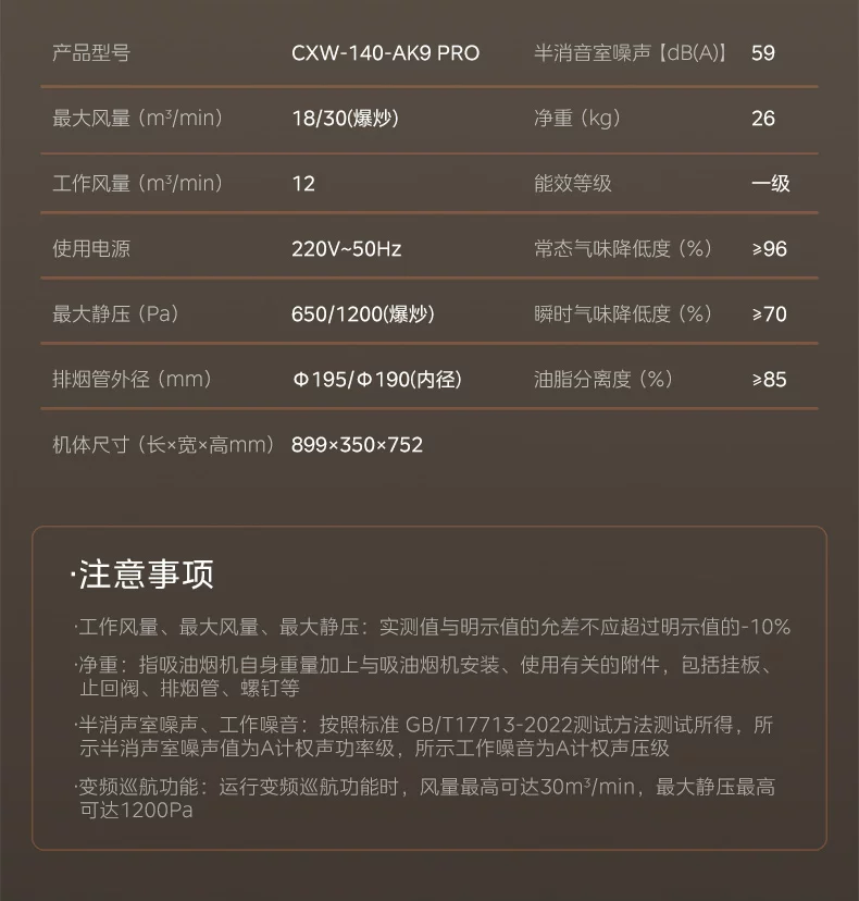 美的小西梅油烟机AK7PRO飓风版蒸汽洗家用厨房大吸力旗舰AK9PRO 40