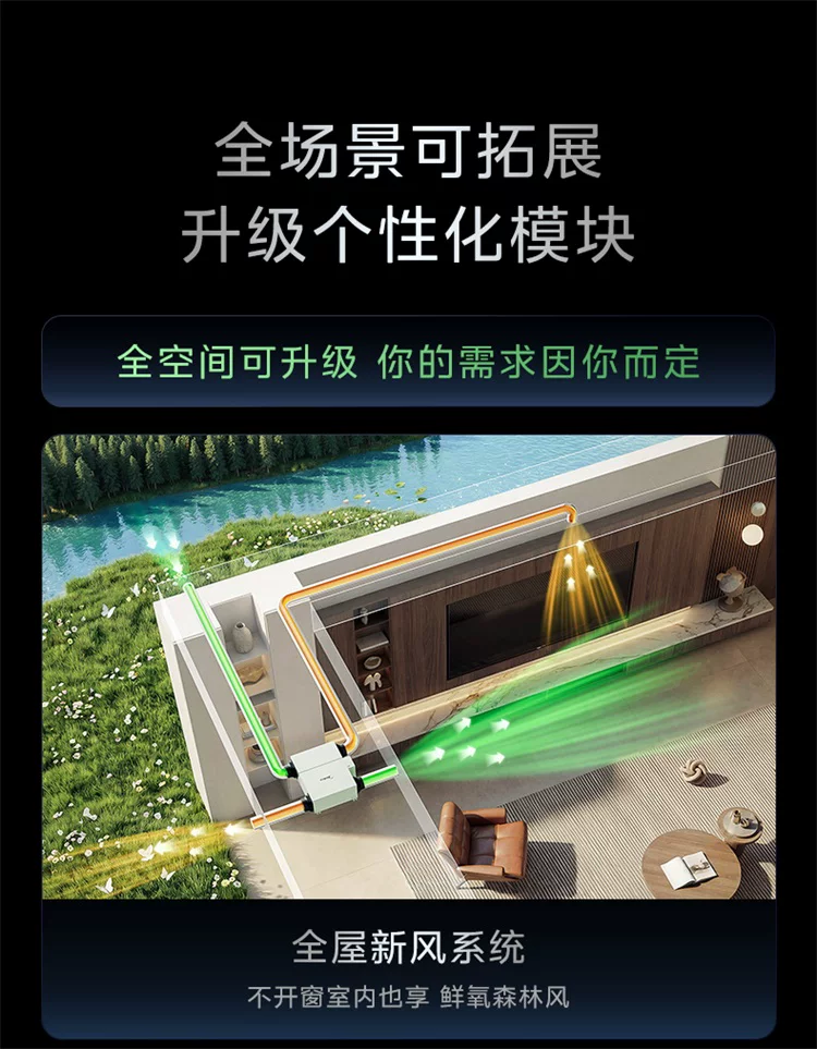 美的中央空调新品酷省电Pro一拖三家用多联机省电一级能效官方 32