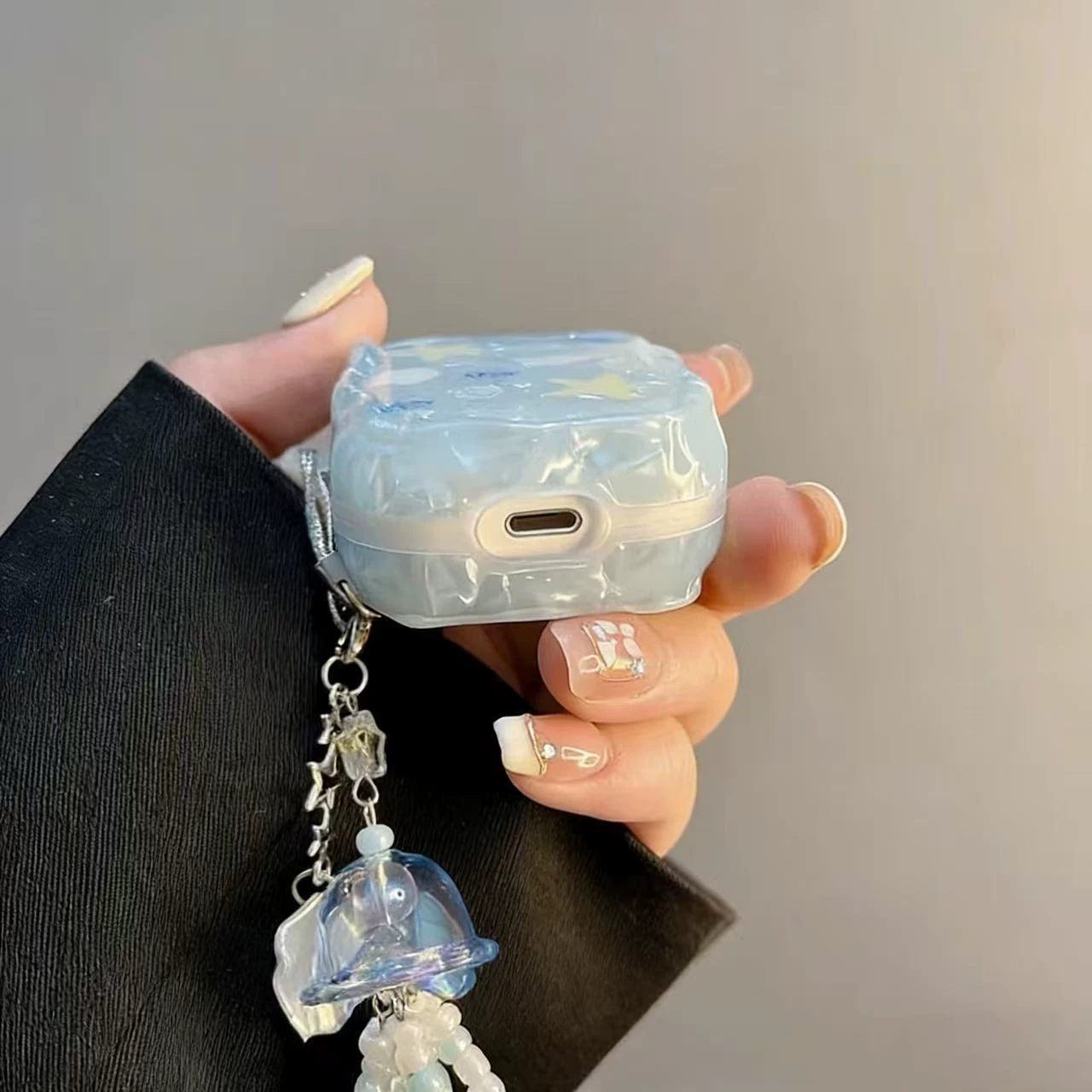 日本Eumeya夏日贝壳星星小鱼适用airpodspro3保护套苹果3代4代无线蓝牙耳机壳可爱airpods4挂绳简约保护壳 8